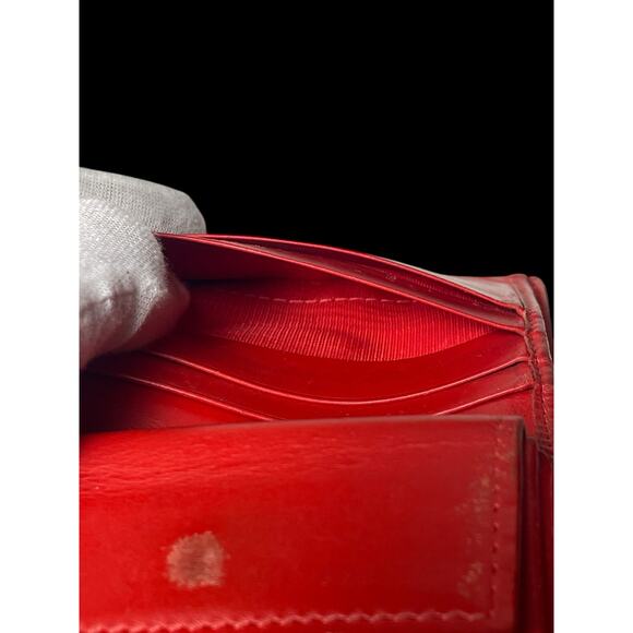 Rare Christian Louboutin Kios Spike Studs Punk Leather Bifold Wallet with COA - Picture 8 of 16